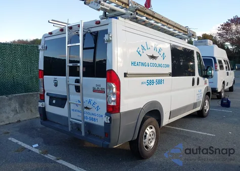 2017 Ram Promaster 1500 Low Roof 136 Wb from USA, damaged, VIN 3C6TRVAG8HE525913